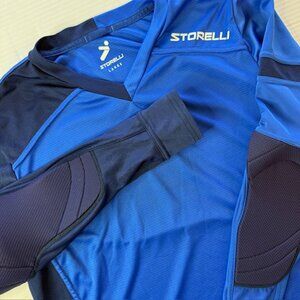 Storelli Exoshield Gladiator Soccer Goalkeeper Shirt Men' L Blue Performance